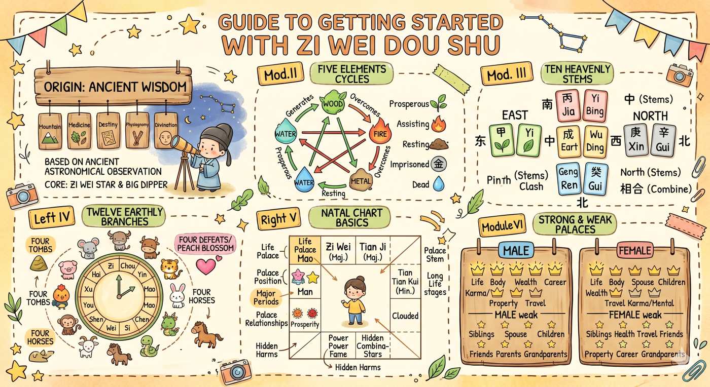 Guide to getting started with Zi Wei Dou Shu